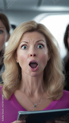 Surprised Woman Realistic I...