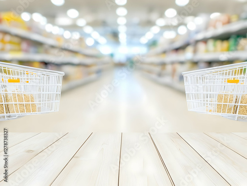 Grocery Store Background Il...
