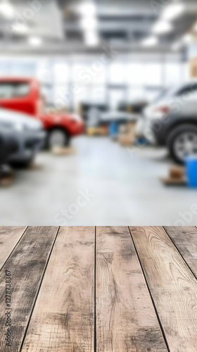Rustic Wood Tabletop Backgr...