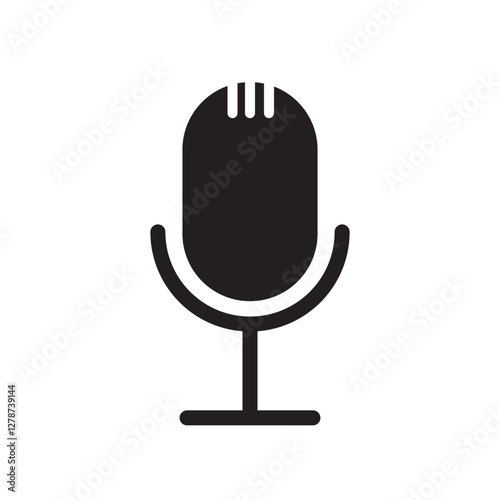 microphone icon design vector template illustration