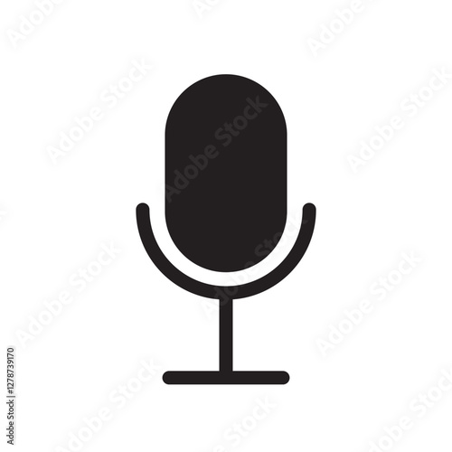 microphone icon design vector template illustration