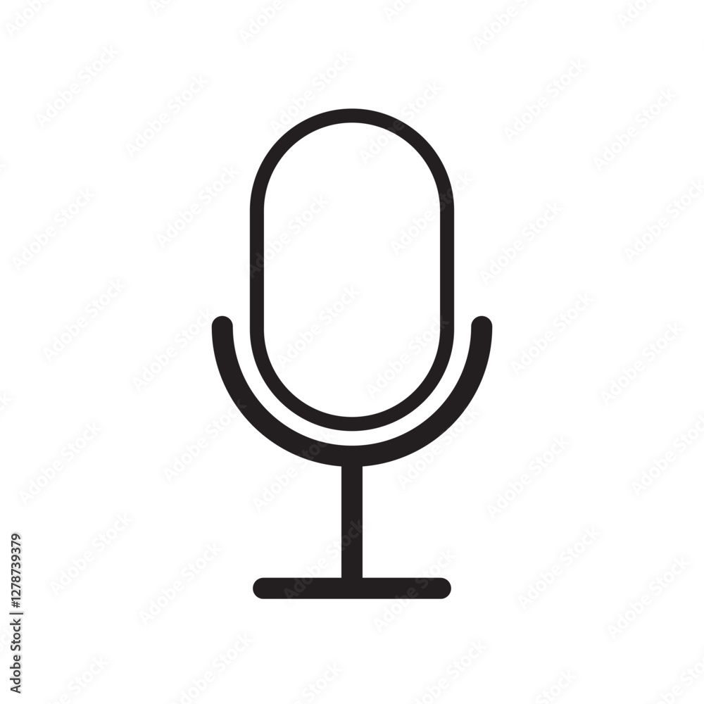 microphone icon design vector template illustration microphone icon design vector template illustration