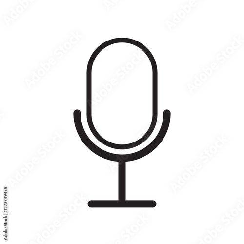 microphone icon design vector template illustration