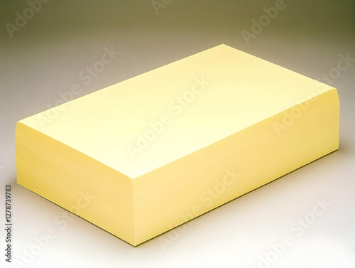 Pale Yellow Paper Stack Ill...