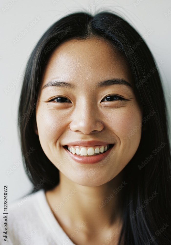 Young male portrait, posing in front of a white background