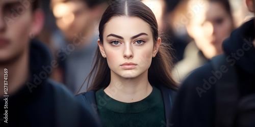 Realistic Portrait of Young...