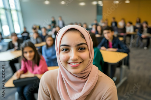 Smiling Student in Classroo...