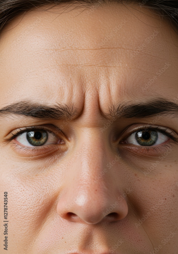 Fototapeta premium Close-Up Portrait of Smiling Mature Woman; Warm Expression, Beautiful Skin Tone, Natural Look