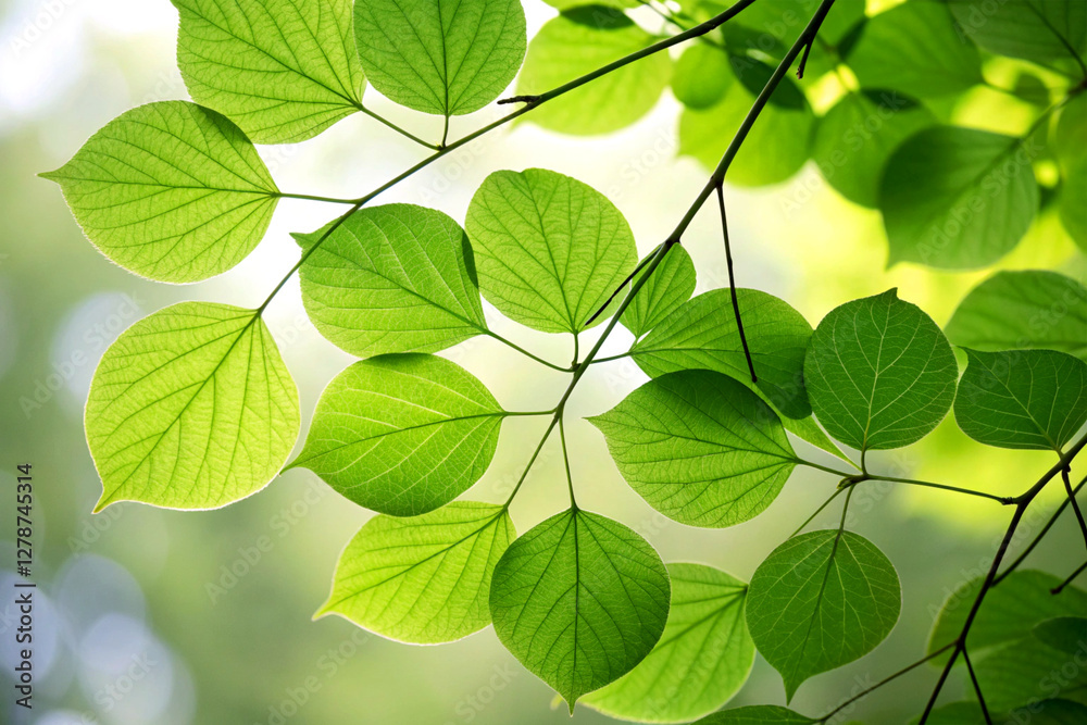 Overlapping leaf patterns in natural light Overlapping leaf patterns in natural light
