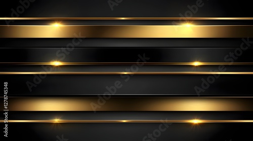 Elegant Minimalist Luxury Corporate Background with Smooth Metallic Gold Gradients and Matte Black Tones