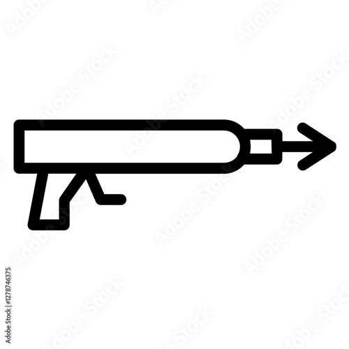 Speargun Fish Hook Line Icon
