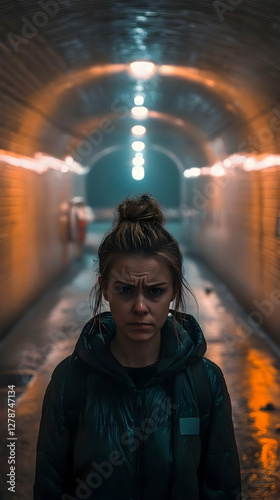 Tunnel Portrait Photography