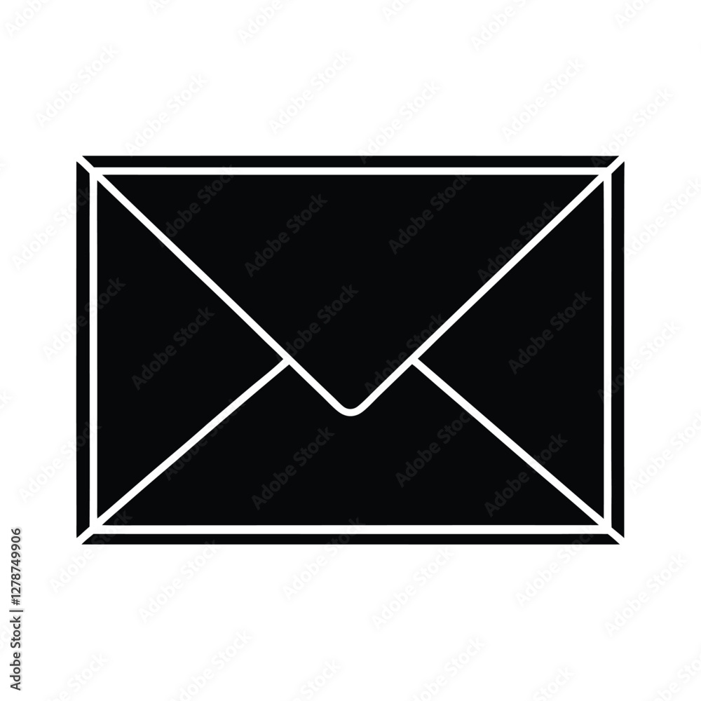 Black Envelope Icon Mail, Message, Post, Letter, Communication Black Envelope Icon Mail, Message, Post, Letter, Communication