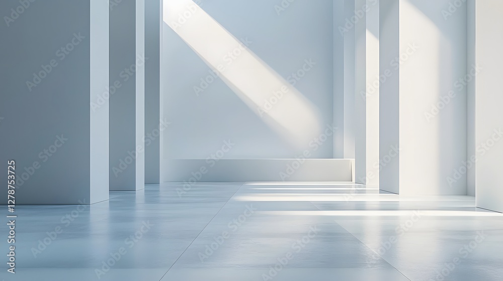 Fototapeta premium Minimalist Elegant Corporate Background with Soft Ambient Lighting and Refined Metallic Textures