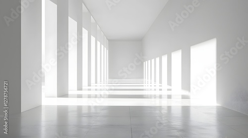 Minimalist Elegant Corporate Backdrop with Refined Silver and White Gradient Textures