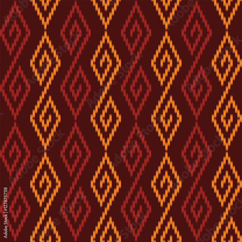 seamless pattern using design using ikat style for any printing