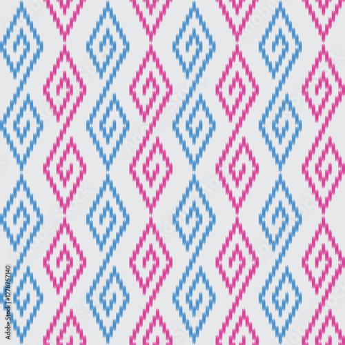 seamless pattern using design using ikat style for any printing