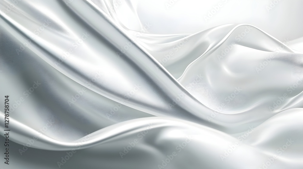 Fototapeta premium Minimalist Elegant Corporate Background in Silver and White Gradient with Soft Ambient Lighting