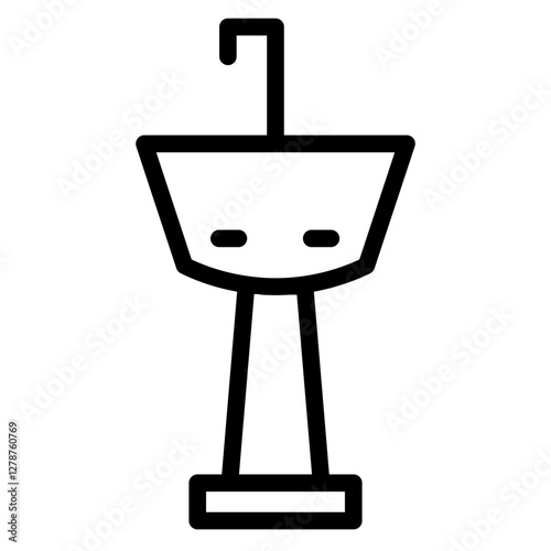 Interior Sink Water Line Icon