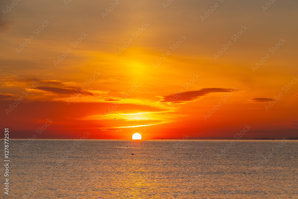 Sunset Over the Tunisian Ocean Sunset Over the Tunisian Ocean