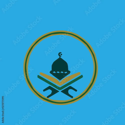 WebIslamic Logo Design - Mosque, Quran, and Crescent Symbol