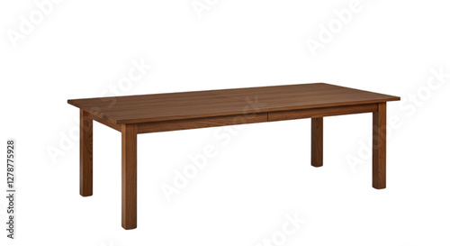 Old wooden table isolated