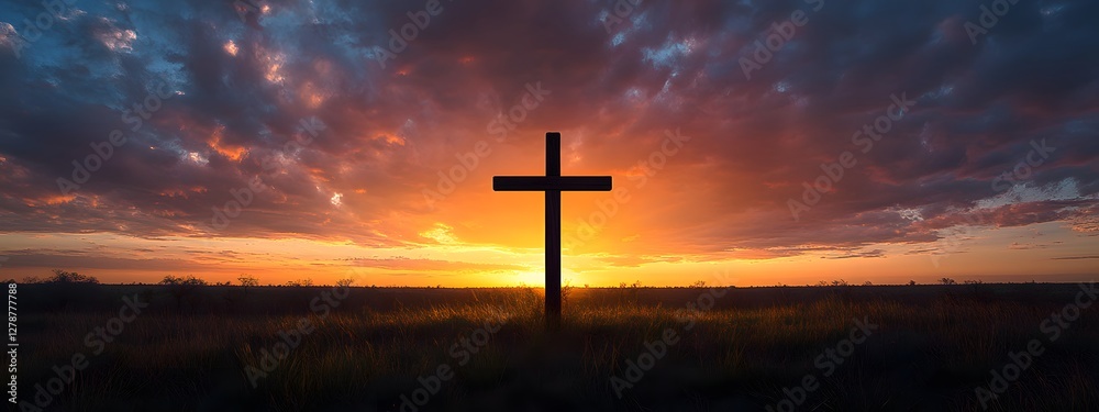 A cross at sunrise, symbolizing the passion of Jesus Christ
A cross at sunrise, symbolizing the passion of Jesus Christ
