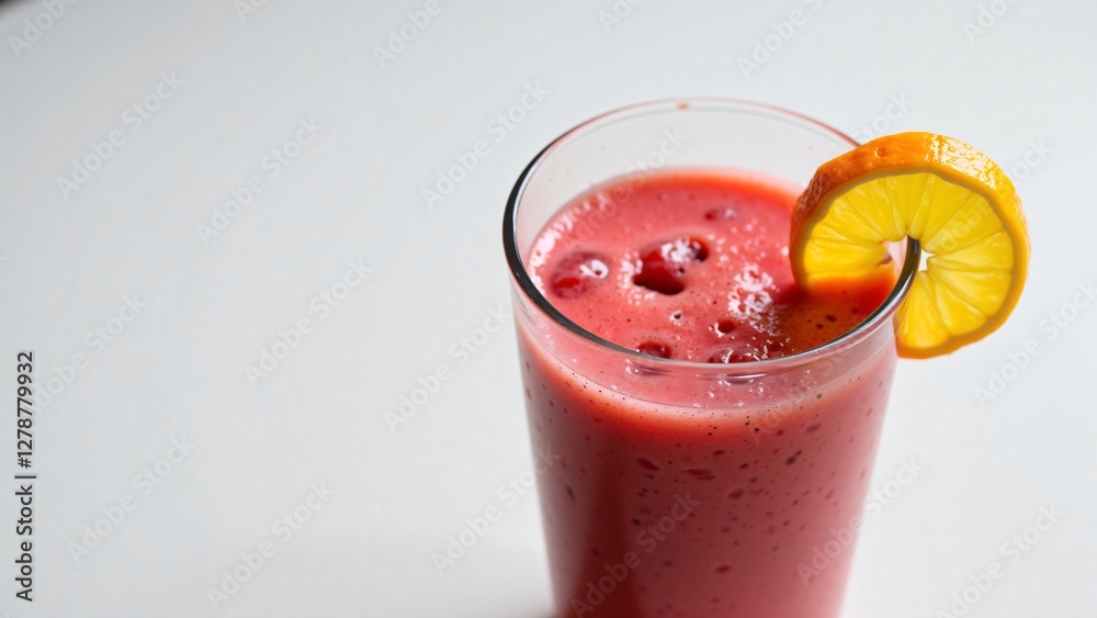 Refreshing Raspberry and Orange Smoothie in a Glass Refreshing Raspberry and Orange Smoothie in a Glass