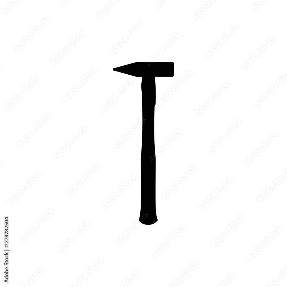 Engineer Hammer Silhouette icon vector illustration. Modern hand tool in trendy style. Editable graphic resources for many purposes. Engineer Hammer Silhouette icon vector illustration. Modern hand tool in trendy style. Editable graphic resources for many purposes.