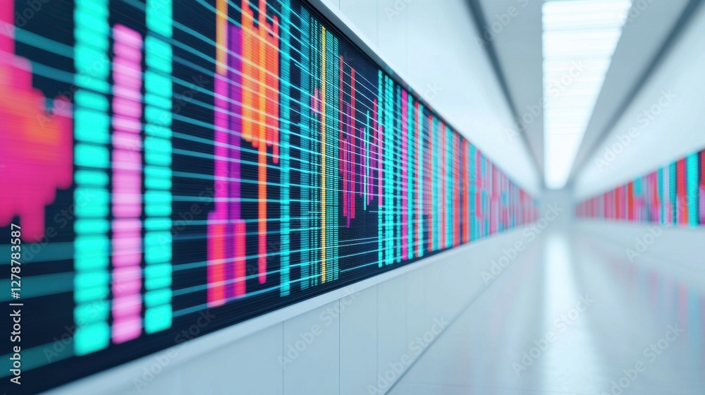 Analytics concept. Futuristic Visualization of Predictive Analytics and AI Powered Data Insights Analytics concept. Futuristic Visualization of Predictive Analytics and AI Powered Data Insights