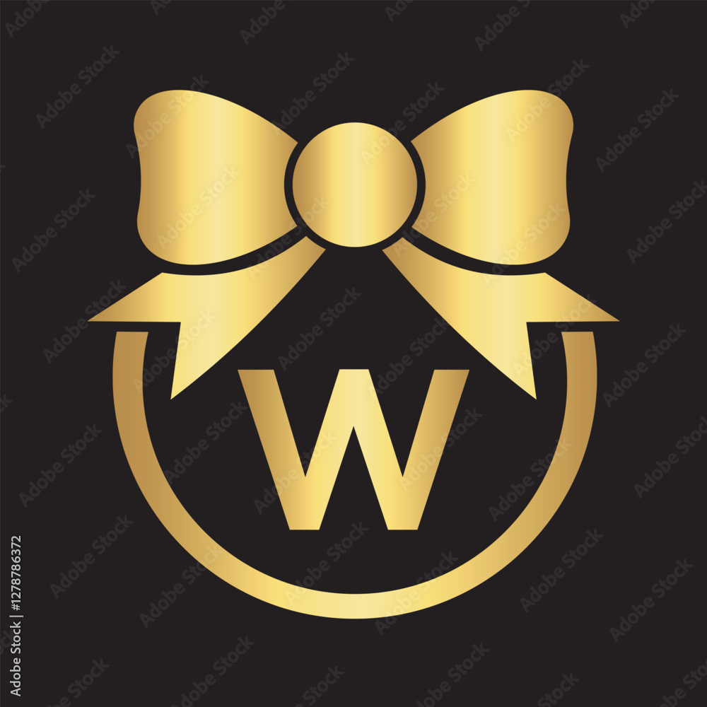 Initial Tie Logo Combine With Letter W Vector Template Initial Tie Logo Combine With Letter W Vector Template