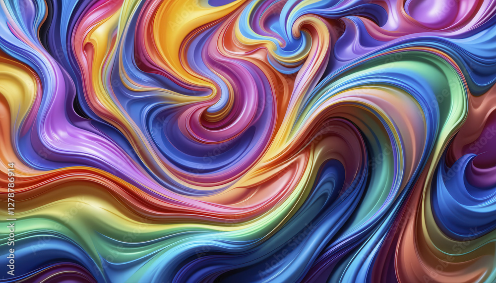 Vibrant abstract swirl with colorful flowing patterns and dynamic energy Vibrant abstract swirl with colorful flowing patterns and dynamic energy