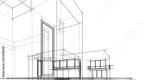 Modern Architectural Sketches – Abstract Residential Designs