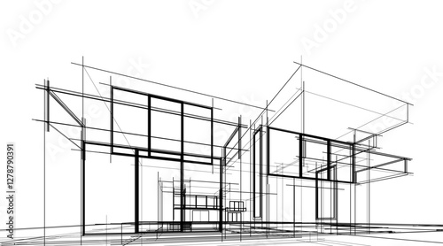 Modern Architectural Sketches – Abstract Residential Designs