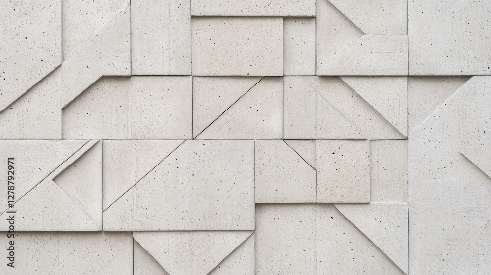 Naklejka premium Close-up of decorative concrete tiles with geometric patterns, emphasizing architectural and urban design.