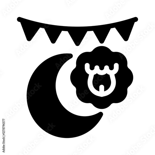 sheep glyph icon