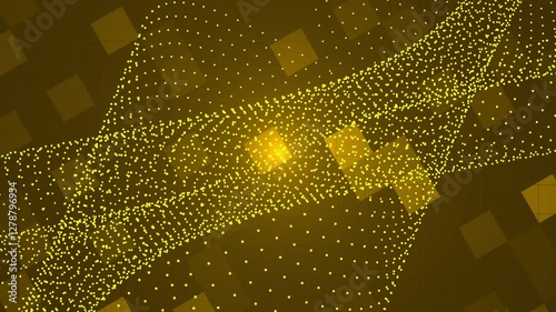 Golden background with a yellow dotted wave. Perfect for cheerful designs, invitations, banners, and summerthemed projects needing a bright touch.
