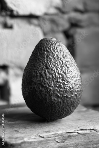 Avocado in Black and White