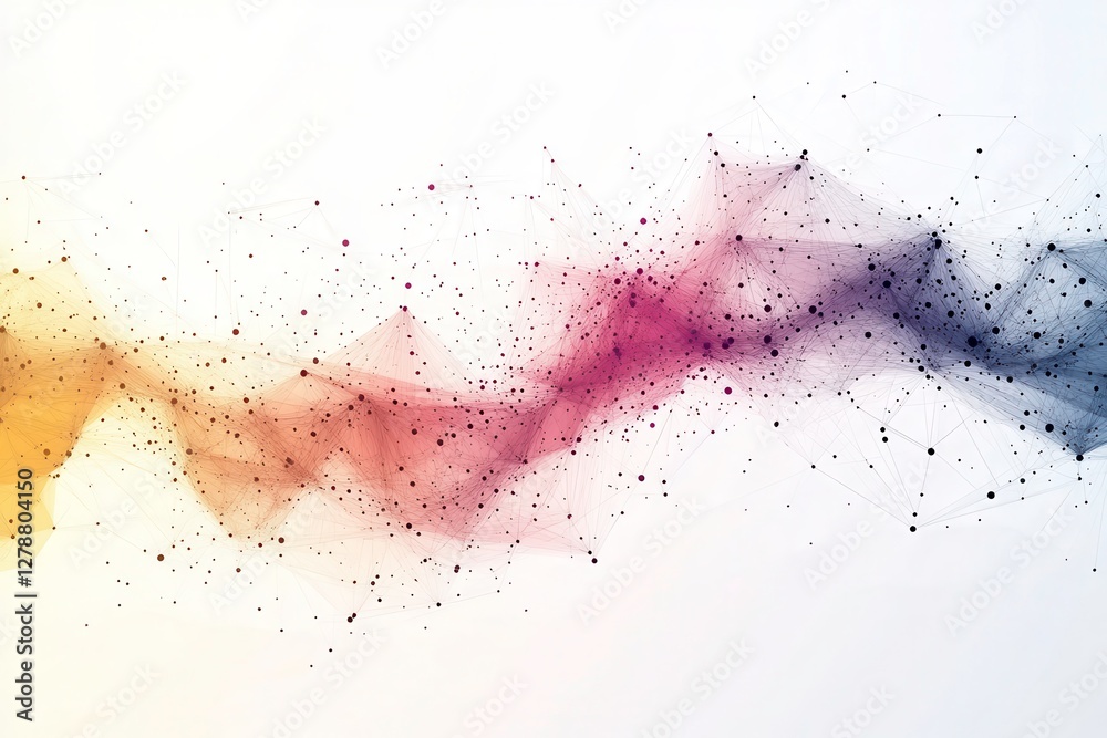 Dynamic Geometric Patterns Illustrating Business Innovation and Stock Market Concepts. Generative AI Dynamic Geometric Patterns Illustrating Business Innovation and Stock Market Concepts. Generative AI