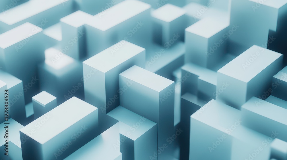 A striking abstract 3D render showcasing a collection of interconnected cubes, creating a complex and visually engaging geometric composition. A striking abstract 3D render showcasing a collection of interconnected cubes, creating a complex and visually engaging geometric composition.