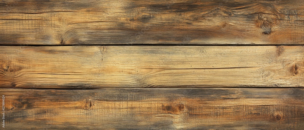 Fototapeta premium Textured wooden planks form a rustic backdrop, exuding warmth and natural elegance with rich, earthy tones.
