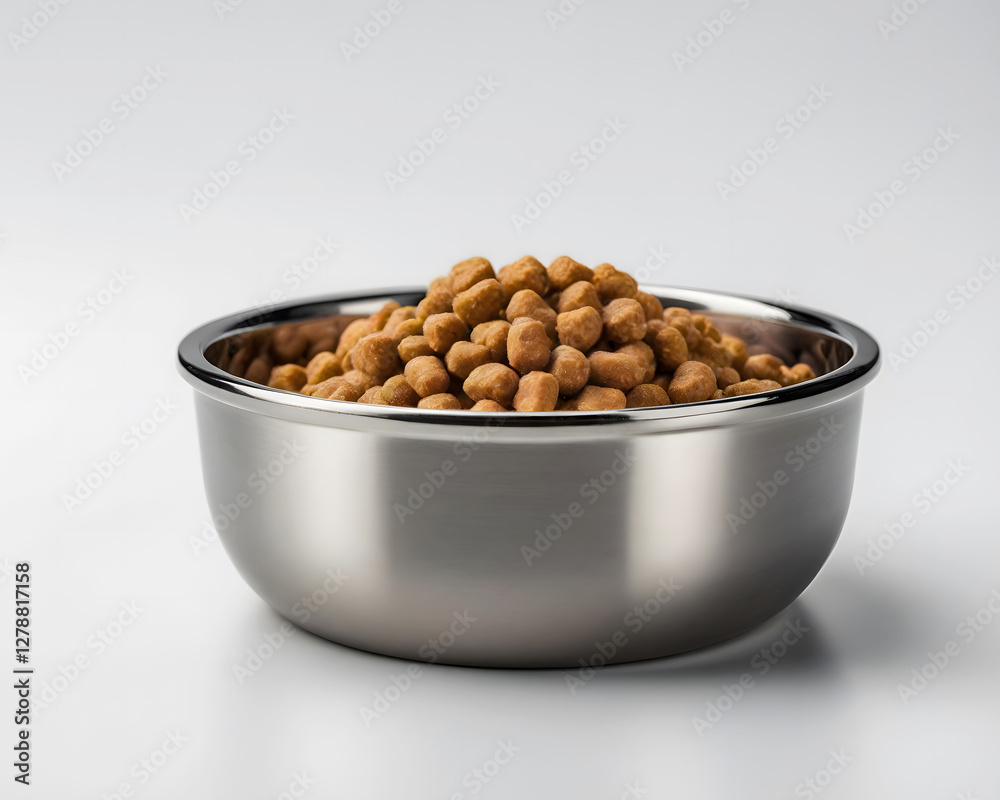 Pet food bowl isolated on white background Pet food bowl isolated on white background