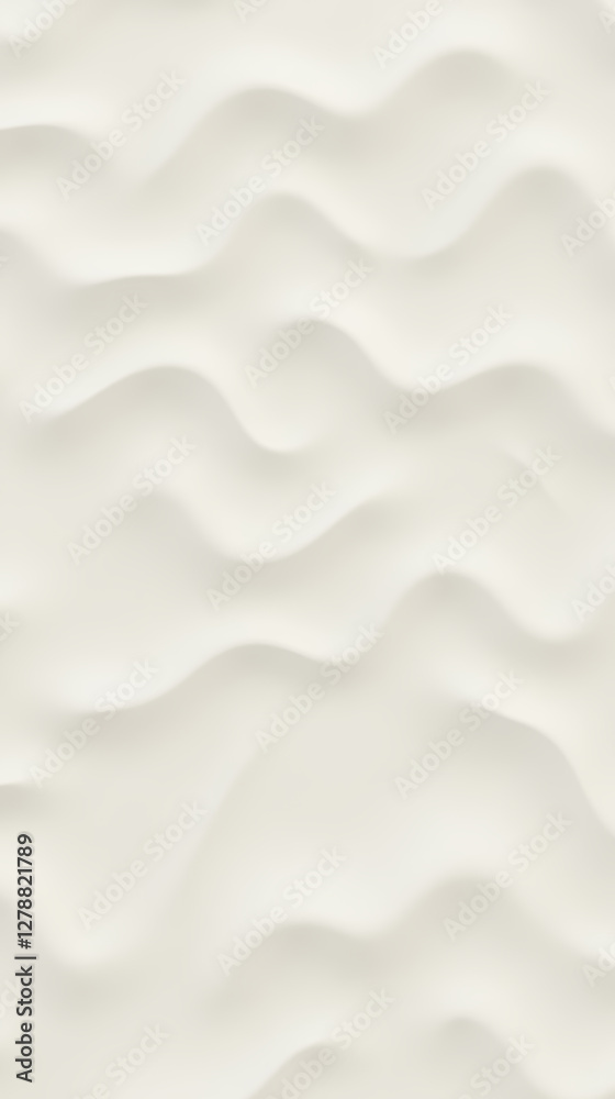Obraz premium Smooth white textured background with gentle waves and curves