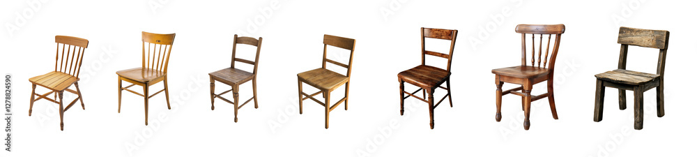 Collection of Wooden Chairs in Various Styles and Finishes Collection of Wooden Chairs in Various Styles and Finishes