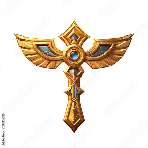 golden cross egypt symbol game art