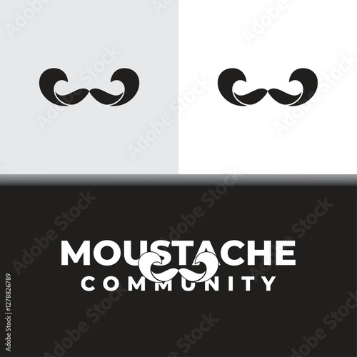logo of the community of mustachioed people