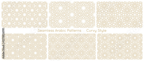 Seamless geometric pattern in authentic arabian style.