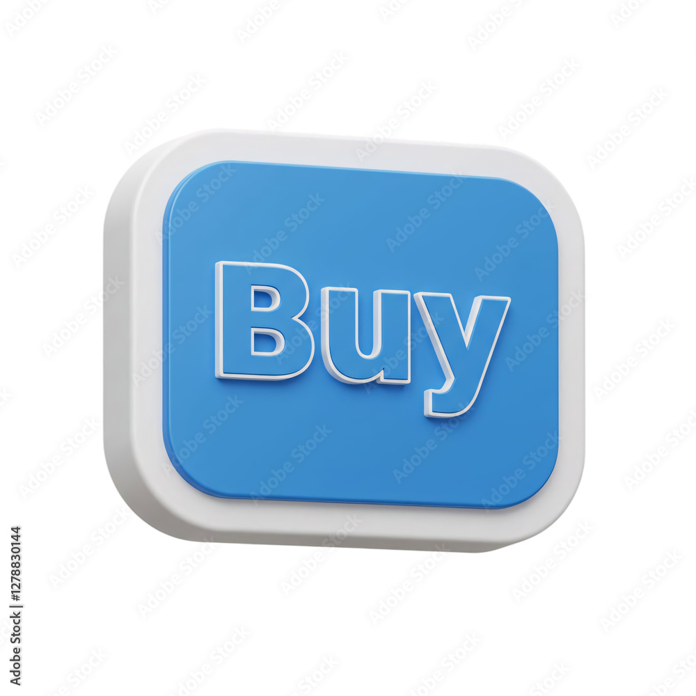 blue 3d button isolated on transparent background blue 3d button isolated on transparent background