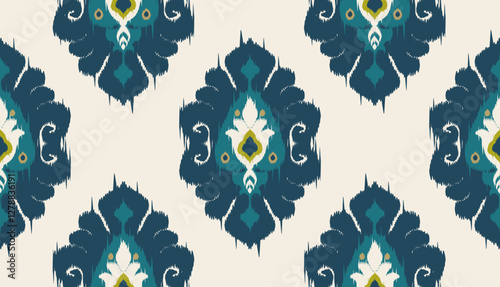 geometric ethnic vintage texture vector art design. textile fashion pattern line ikat seamless pattern and batik fabric texture asian background wallpaper geometry indian. Ethnic abstract ikat art .