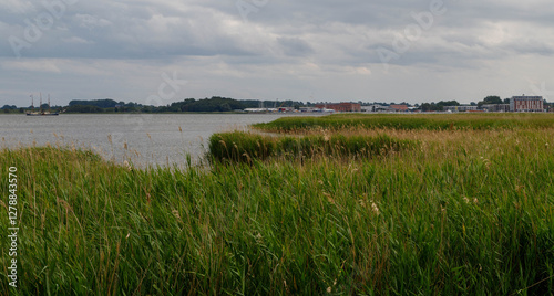 Blick über die Landschaft des Barther Bodden.